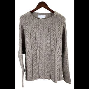 Rubin Singer Studio Cable Knit Sweater Taupe - Regular